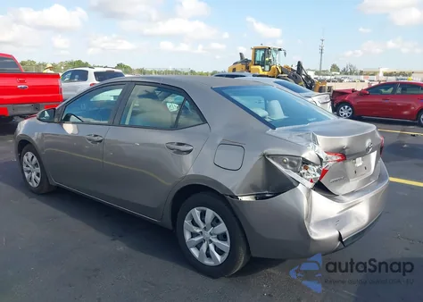 2014 Toyota Corolla Le z USA, uszkodzony, nr VIN 2T1BURHEXEC155427